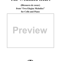 The Wounded Heart, No. 1 from "Two Elegiac Melodies", Op. 34 - Full Score