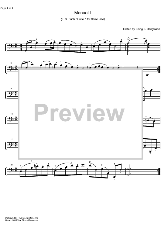 Suite No. 1 G Major BWV 1007 - Cello