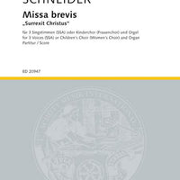 Missa brevis "Surrexit Christus" - Score
