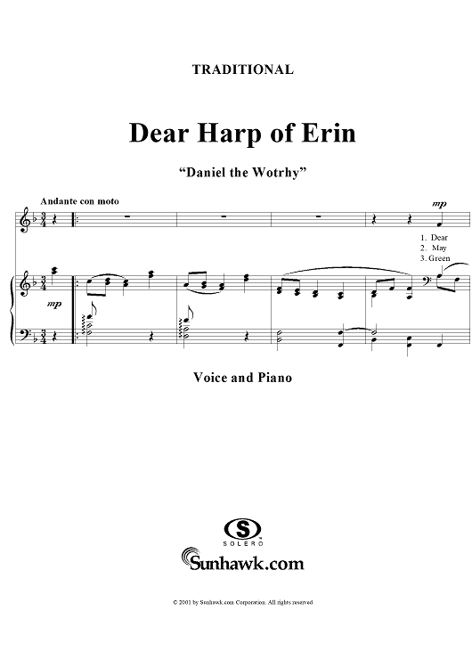 Dear Harp of Erin