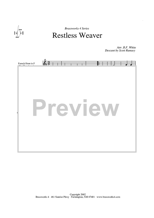 Restless Weaver - Horn in F