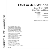 Dort in den Weiden Op.97 No. 4