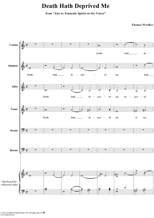 Death Hath Deprived Me