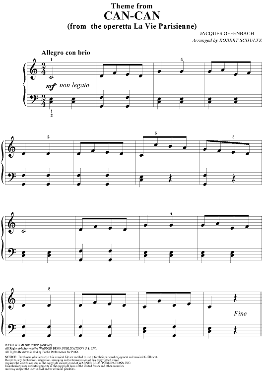 Can-Can (Theme from the operetta "La Vie Parisienne")