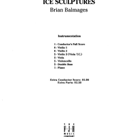 Ice Sculptures - Score Cover