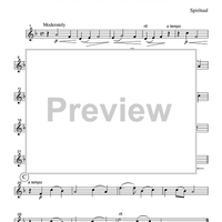 Go Tell It On The Mountain - Part 2 Flute, Oboe or Violin