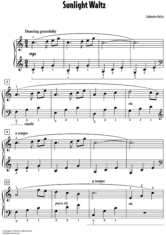 Waltz under the sun (it is 39° C) - Chandra Sheet music for Piano (Solo)