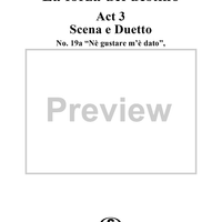 La forza del destino, Act 3, No. 19, Scene and Duet. "Nè gustare m'è dato" and "Sleale! Il segreto" - Score