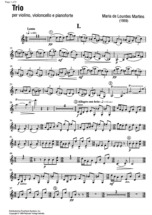 Trio - Violin