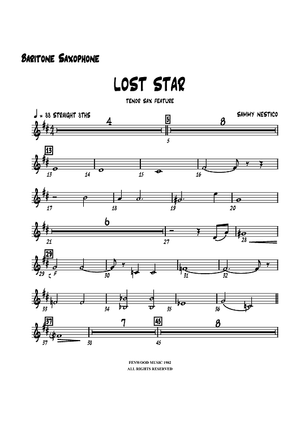 Lost Star - Baritone Sax