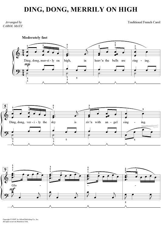 Ding, Dong, Merrily on High