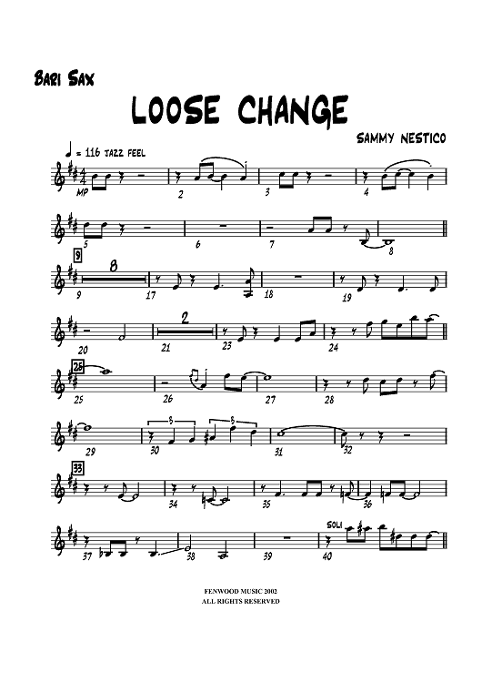 Loose Change - Baritone Sax