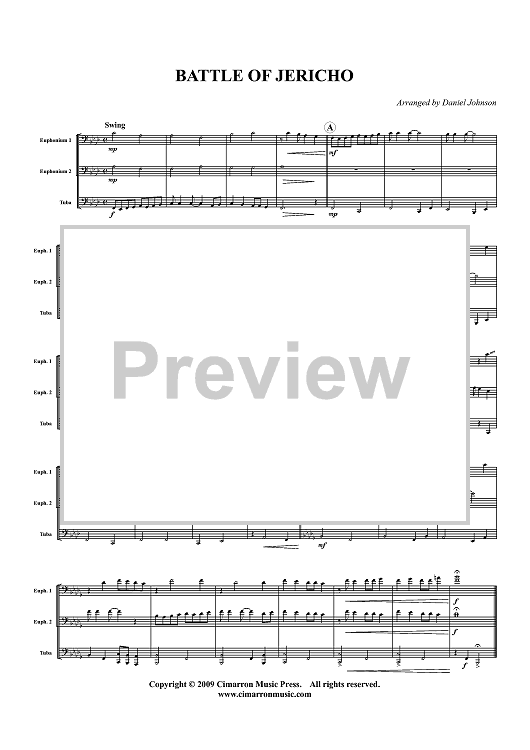 Battle Of Jericho - Score
