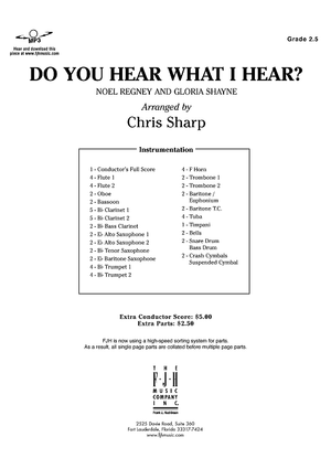 Do You Hear What I Hear? - Score Cover