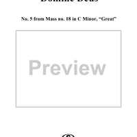 Domine Deus - No. 5 from Mass no. 18 in C minor ("Great")   - K427 (K417a)