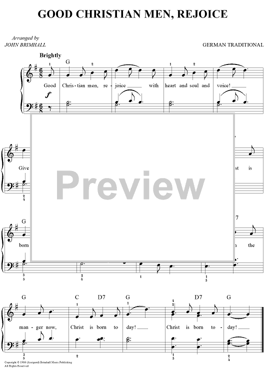 Good Christian Men, Rejoice