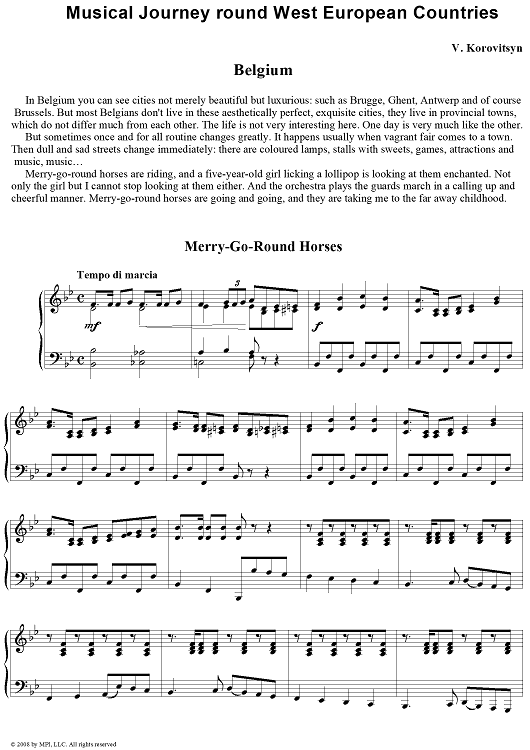 Musical Journey.  2. Belgium. Merry-Go-Round Horses