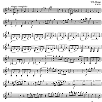 Sonata No.18 G Major KV301 - Violin