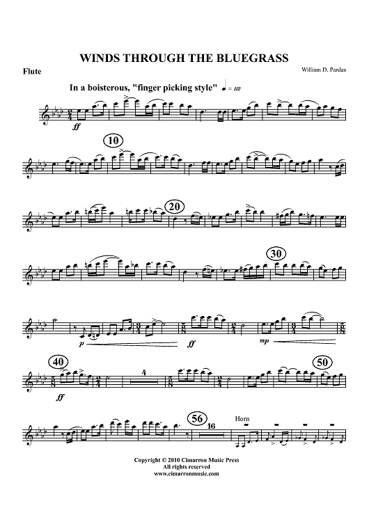 Winds Through the Bluegrass - Flute
