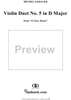 Violin Duet No. 5 in D Major from "Twelve Easy Duets", Op. 10 - Violin 1