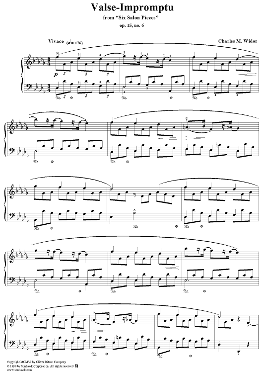 Six Salon Pieces, Op. 15, No. 6: Valse-Impromptu