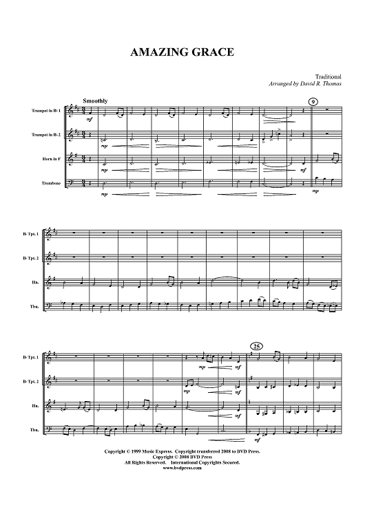 Amazing Grace - Score