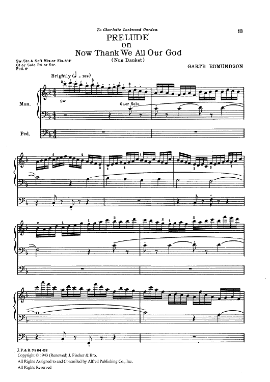 Prelude on Now Thank We All Our God