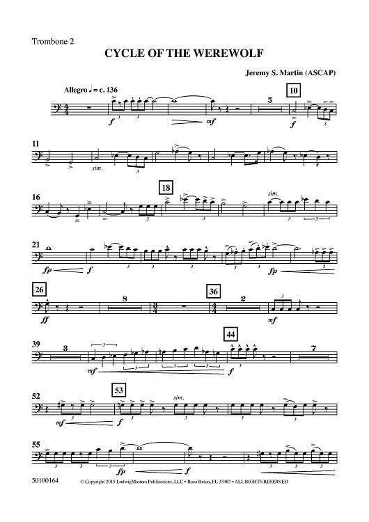 Cycle of the Werewolf - Trombone 2