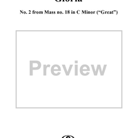 Gloria - No. 2 from Mass no. 18 in C minor ("Great")   - K427 (K417a)