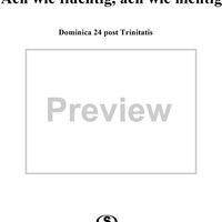 Ach wie flüchtig, ach wie nichtig, BWV26