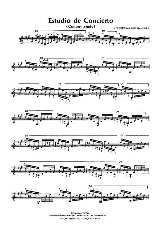 Estudio de Concierto (Concert Study)