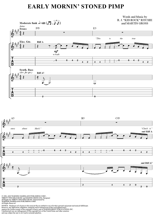 Early Mornin' Stoned Pimp