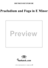 Praeludium and Fuga in E Minor , B143