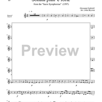 Sonata pian' e forte - from the "Sacre Symphoniae" (1597) - Horn in F Choir II