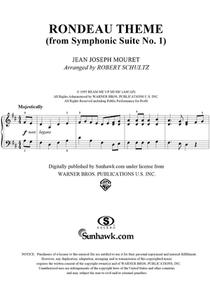 Rondeau Theme, from Symphonic Suite No. 1