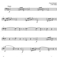 String Quartet No. 2 C Major D32 - Cello