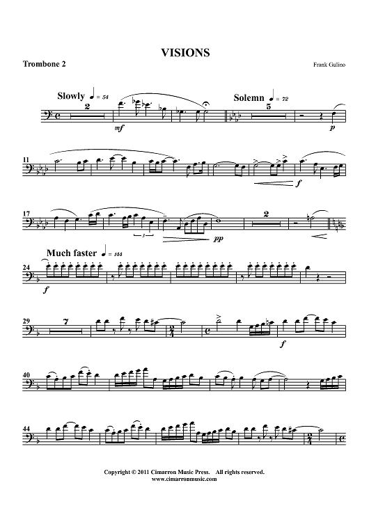 Visions - Trombone 2