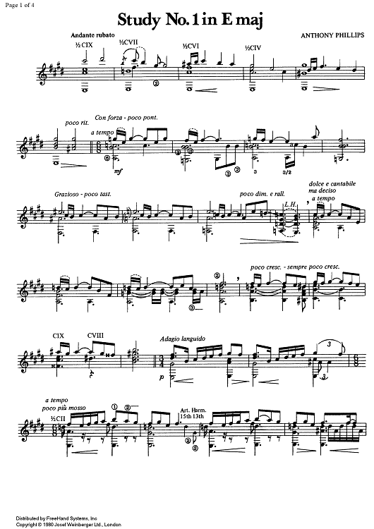 Study No. 1 E Major