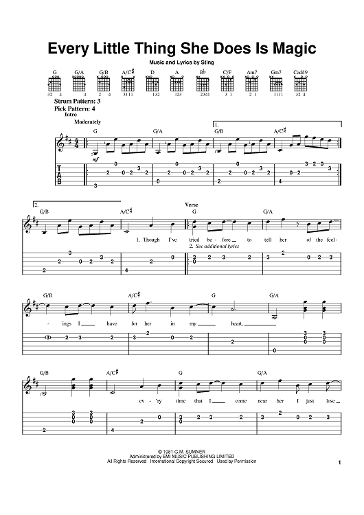 Every Little Thing She Does Is Magic