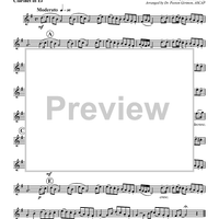 Andante Cantabile from "String Quartet No. 5, Op. 3" - Clarinet in E-flat