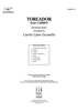 Toreador (from Carmen) - Score Cover