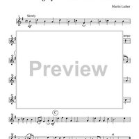 A Mighty Fortress Is Our God - Part 2 Clarinet in Bb