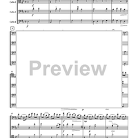 Chamber Suite in D Major for Cello Quartet or Choir - Score