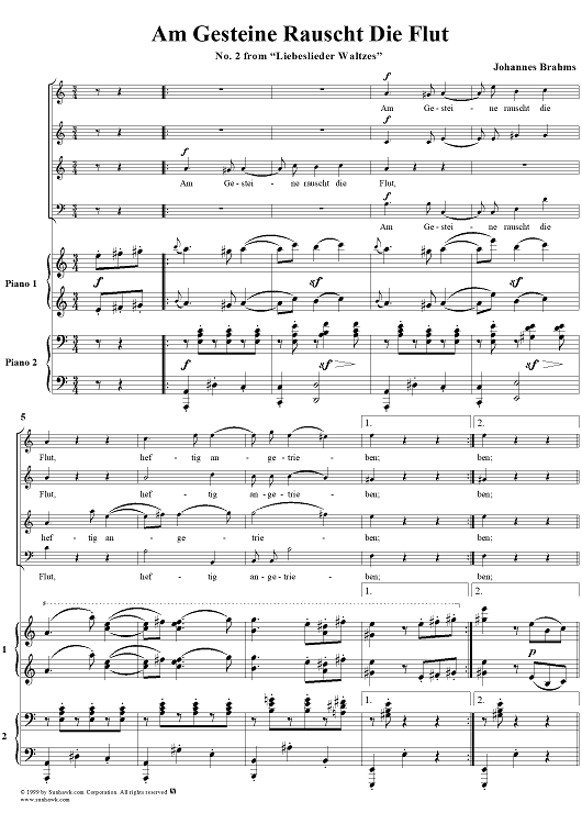 2. Am Gesteine rauscht die Flut