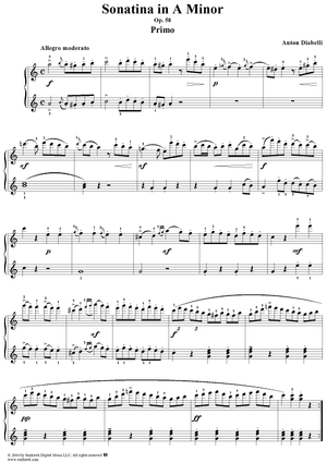 Sonatina in A Minor, Op. 58