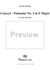 Concert - Polonaise No. 2 in F Major, Op. 28 - Piano/Score