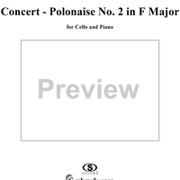 Concert - Polonaise No. 2 in F Major, Op. 28 - Piano/Score