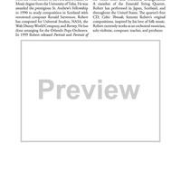 The American Journey for Piano Quintet - Score