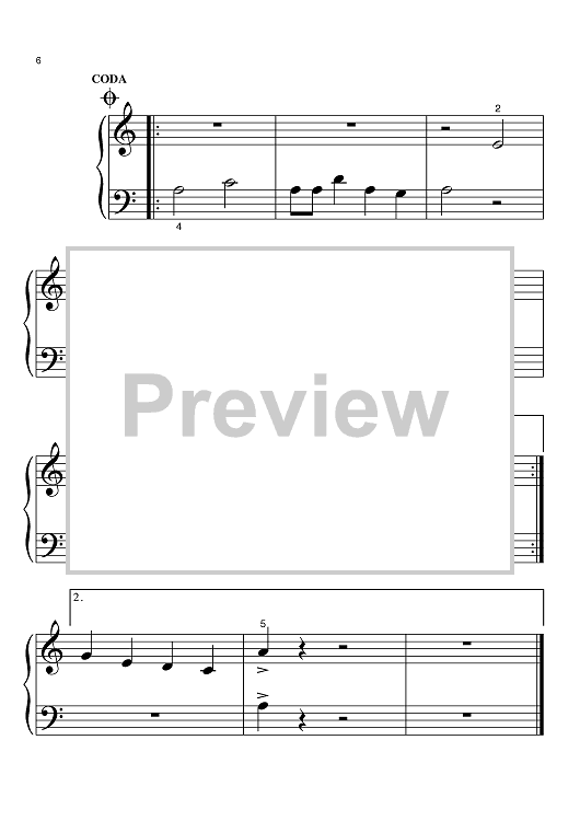 Axel F" Sheet Music by Harold Faltermeyer for Big Note Piano - Sheet