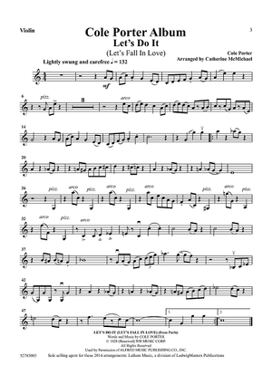 Cole Porter Album for Piano Trio - Violin